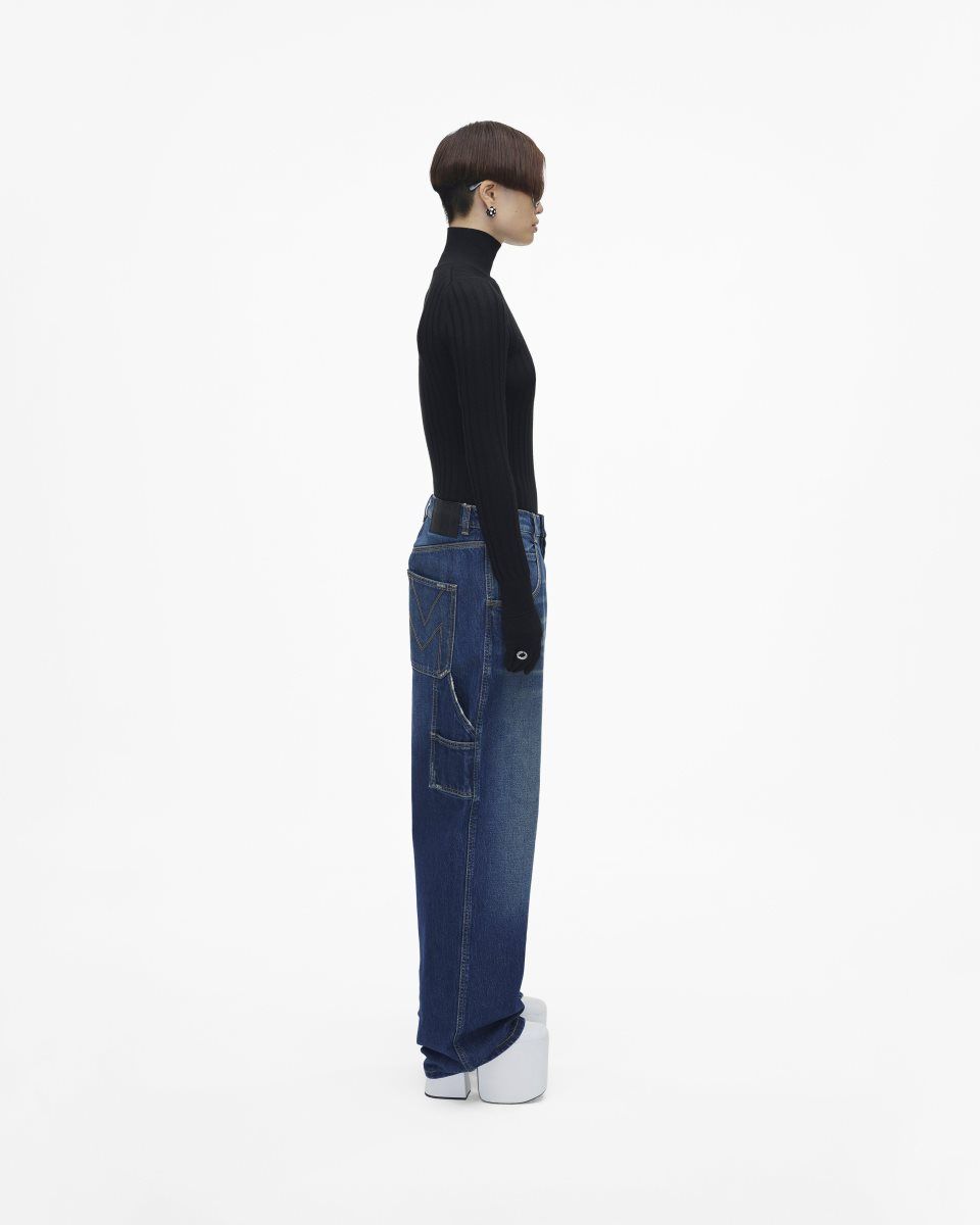 Pantalons Marc Jacobs The Oversized Jeans Femme Indigo | 914NHZFQX