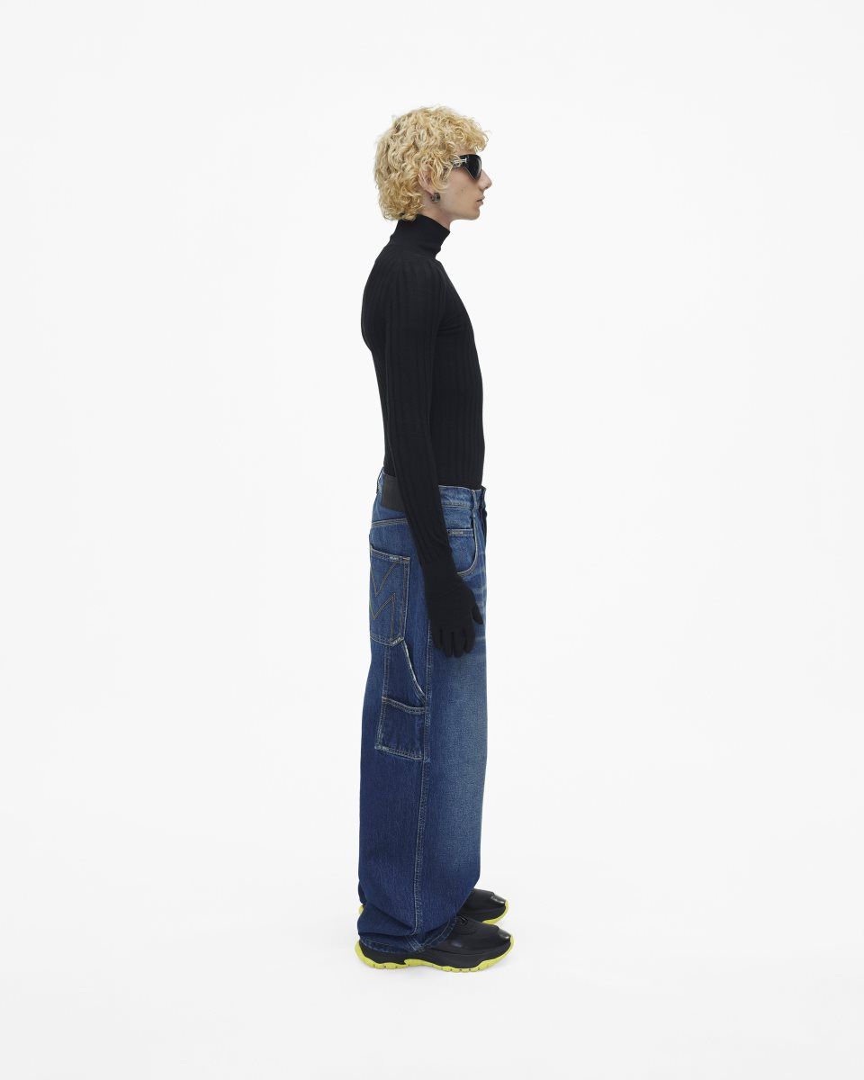 Pantalons Marc Jacobs The Oversized Jeans Femme Indigo | 914NHZFQX