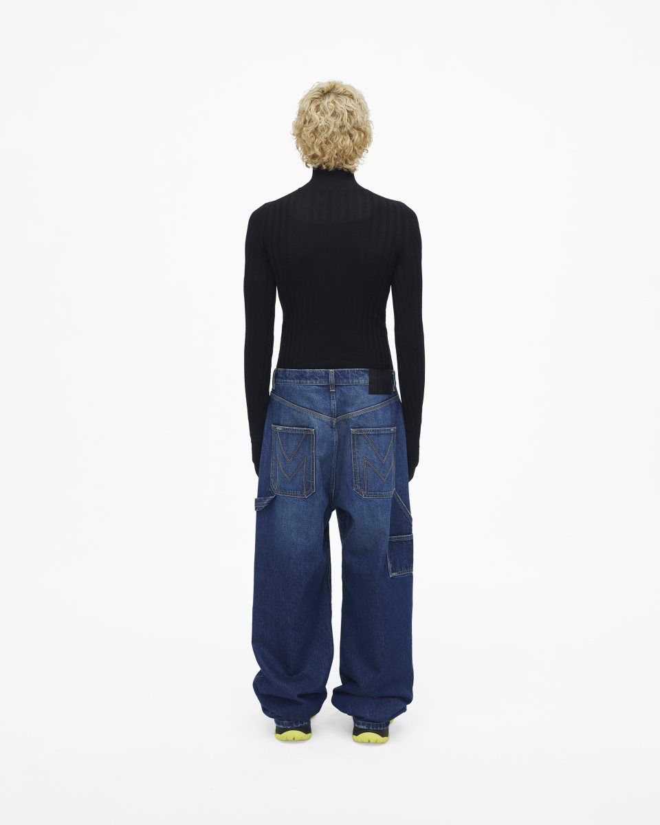 Pantalons Marc Jacobs The Oversized Jeans Femme Indigo | 914NHZFQX