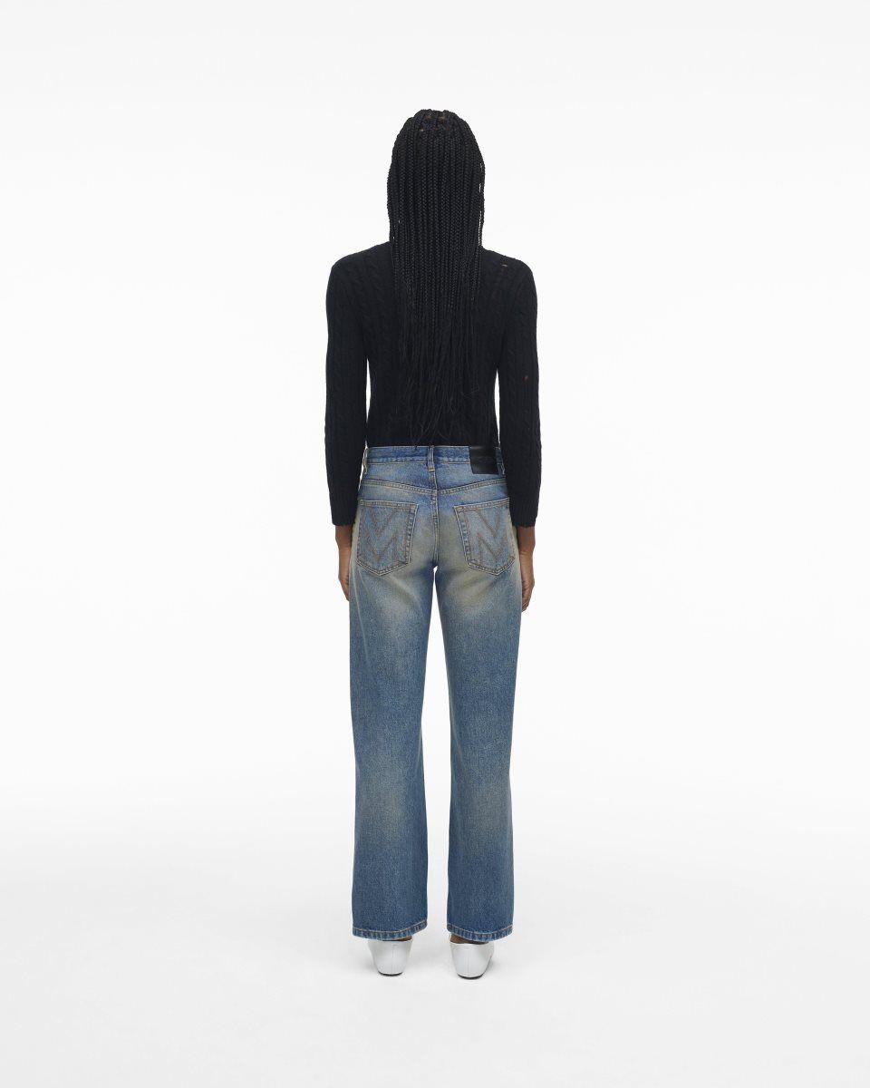 Pantalons Marc Jacobs The Washed Jean Femme Lavage Indigo | 724PFRLEI