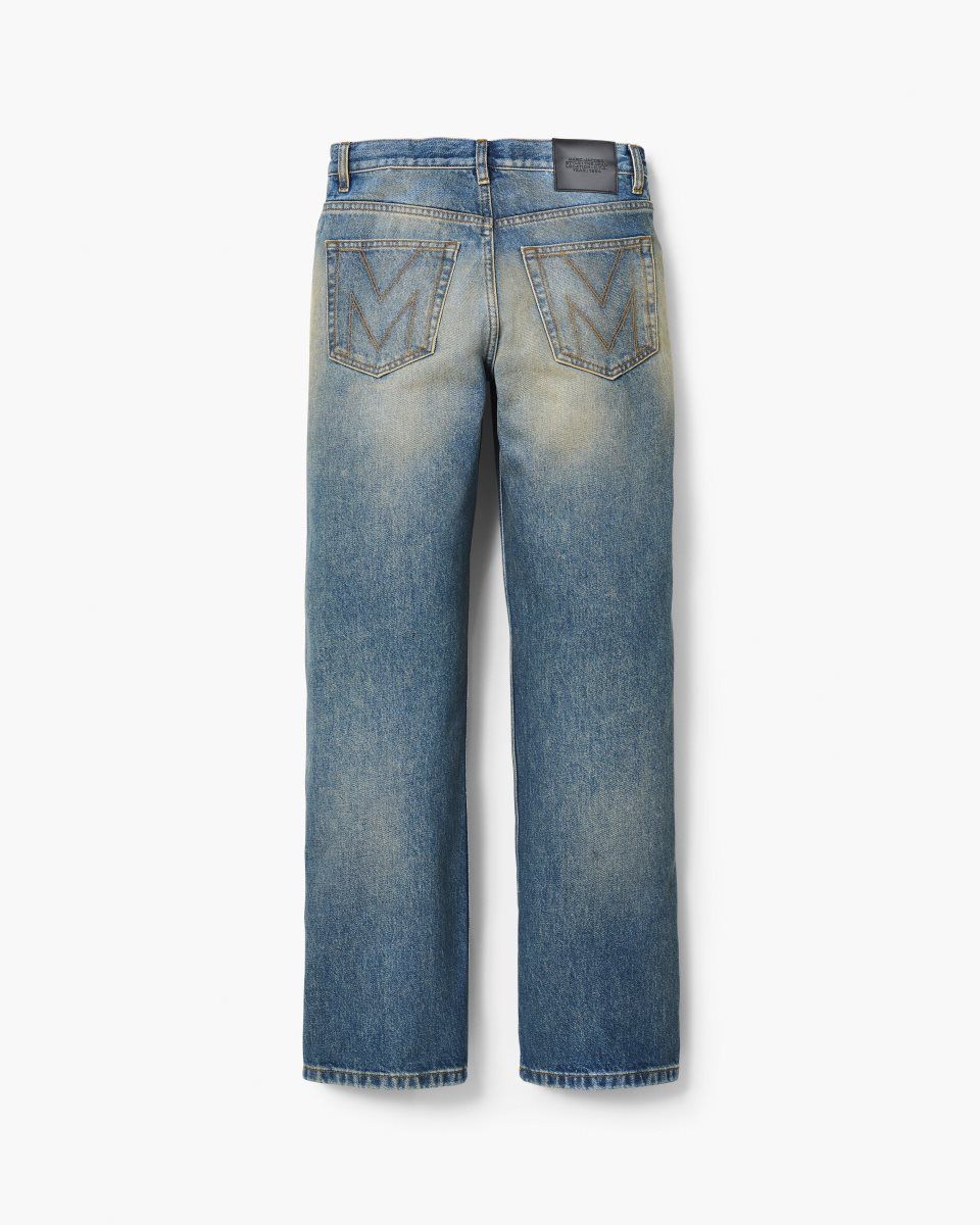 Pantalons Marc Jacobs The Washed Jean Femme Lavage Indigo | 724PFRLEI