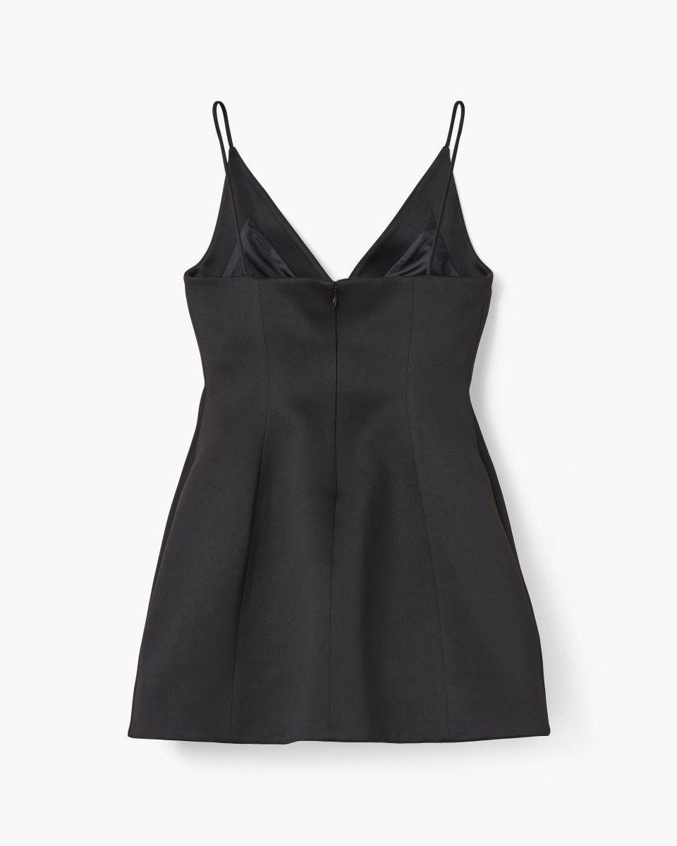 Peignoir Marc Jacobs The Satin Bow Dress Femme Noir | 526LRFGCT