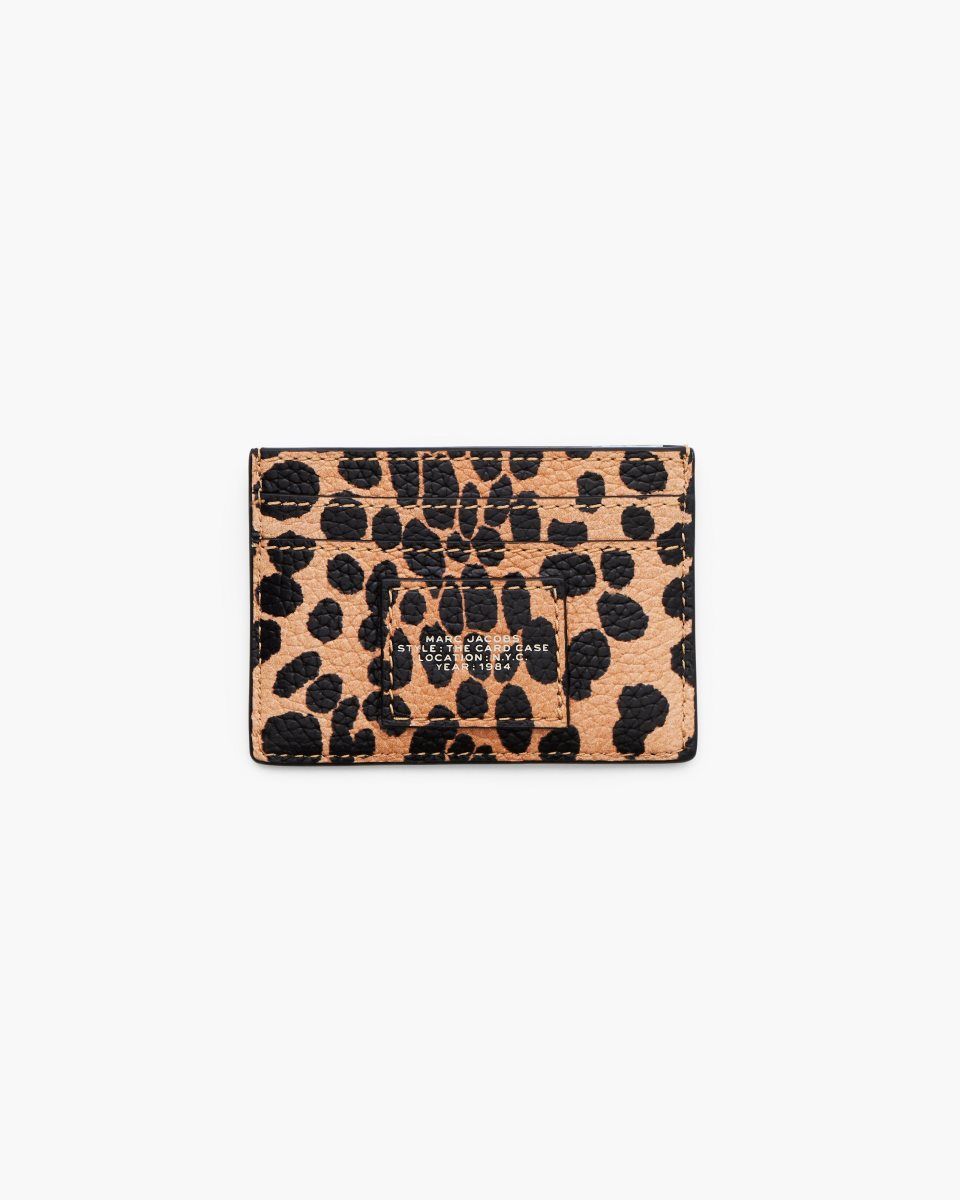 Petits Portefeuilles Marc Jacobs The Cheetah Card Case Femme Noir Multicolore | 490DQRIWC