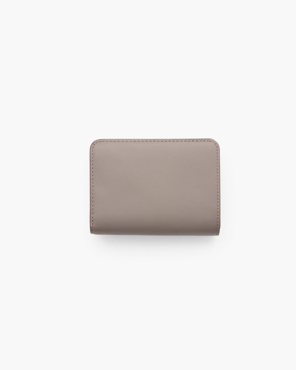 Petits Portefeuilles Marc Jacobs The Covered J Marc Mini Compact Wallet Femme Cement | 801DWYILH