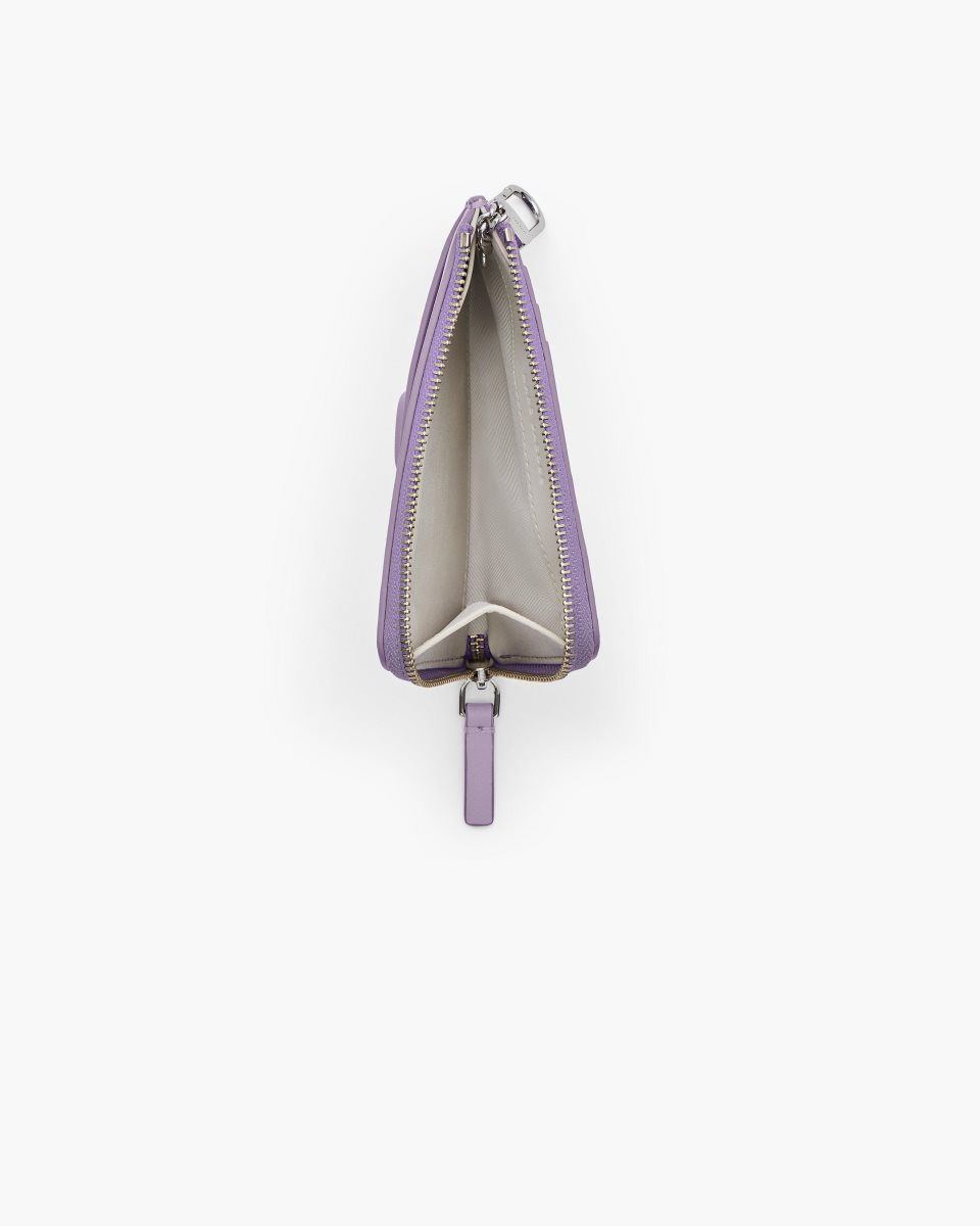Petits Portefeuilles Marc Jacobs The Covered J Marc Top Zip Multi Wallet Femme Violette | 853DQKVBU