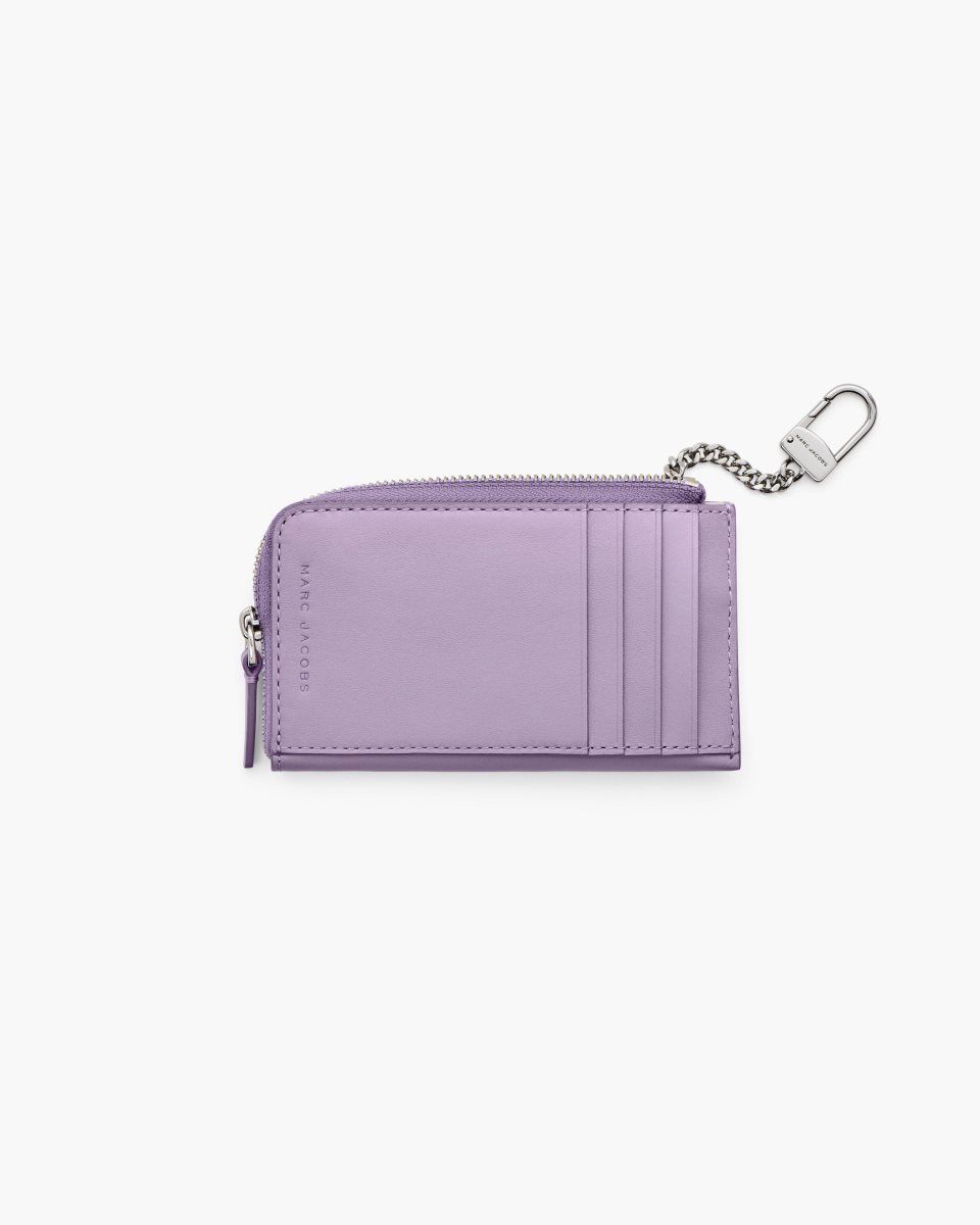 Petits Portefeuilles Marc Jacobs The Covered J Marc Top Zip Multi Wallet Femme Violette | 853DQKVBU