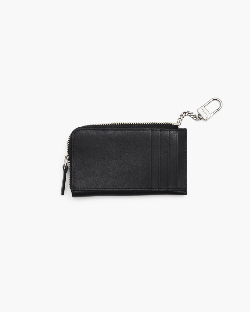Petits Portefeuilles Marc Jacobs The Covered J Marc Top Zip Multi Wallet Femme Noir | 095MCOUZX