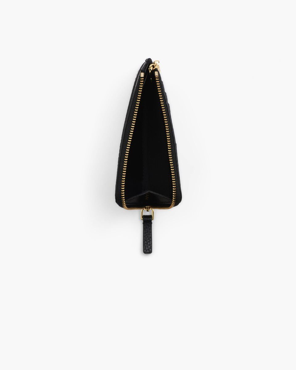 Petits Portefeuilles Marc Jacobs The Leather Top Zip Multi Wallet Femme Noir | 540TGMBIC