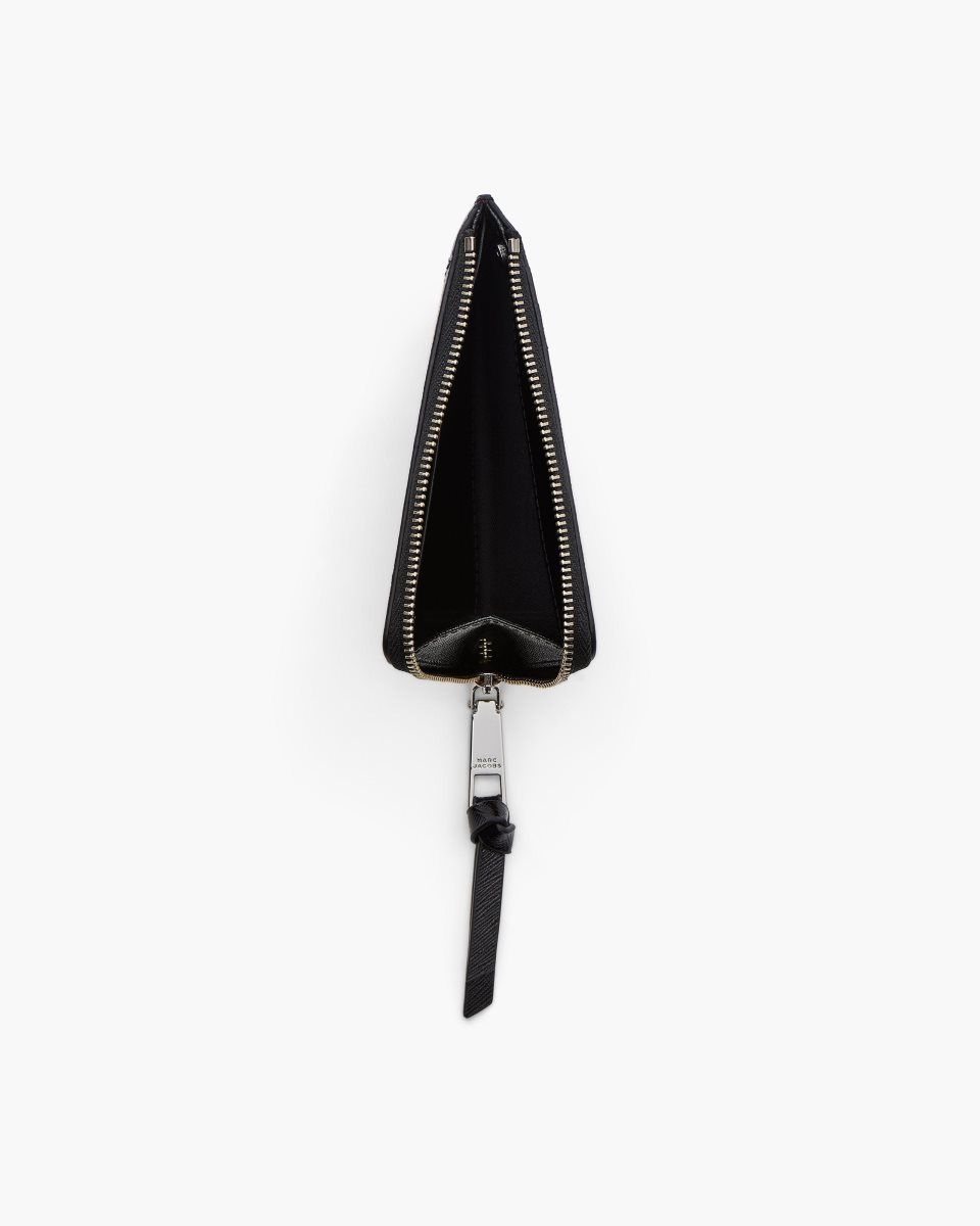 Petits Portefeuilles Marc Jacobs The Star Patchwork Top Zip Multi Wallet Femme Noir Blanche | 652PDLZRK