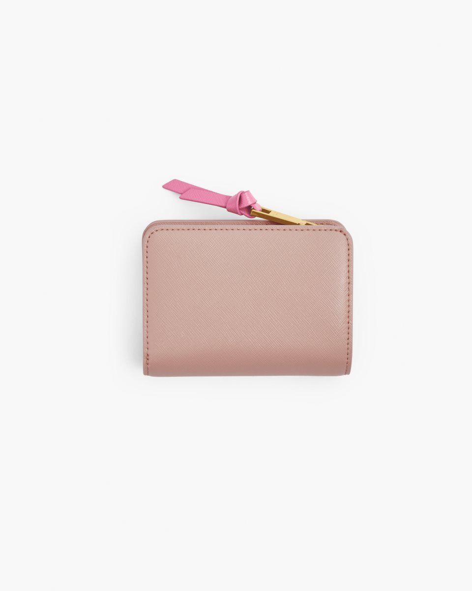 Petits Portefeuilles Marc Jacobs The Utility Snapshot Mini Compact Wallet Femme Rose Multicolore | 185EYWXMI