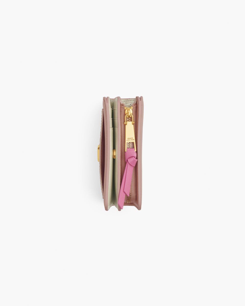 Petits Portefeuilles Marc Jacobs The Utility Snapshot Mini Compact Wallet Femme Rose Multicolore | 185EYWXMI