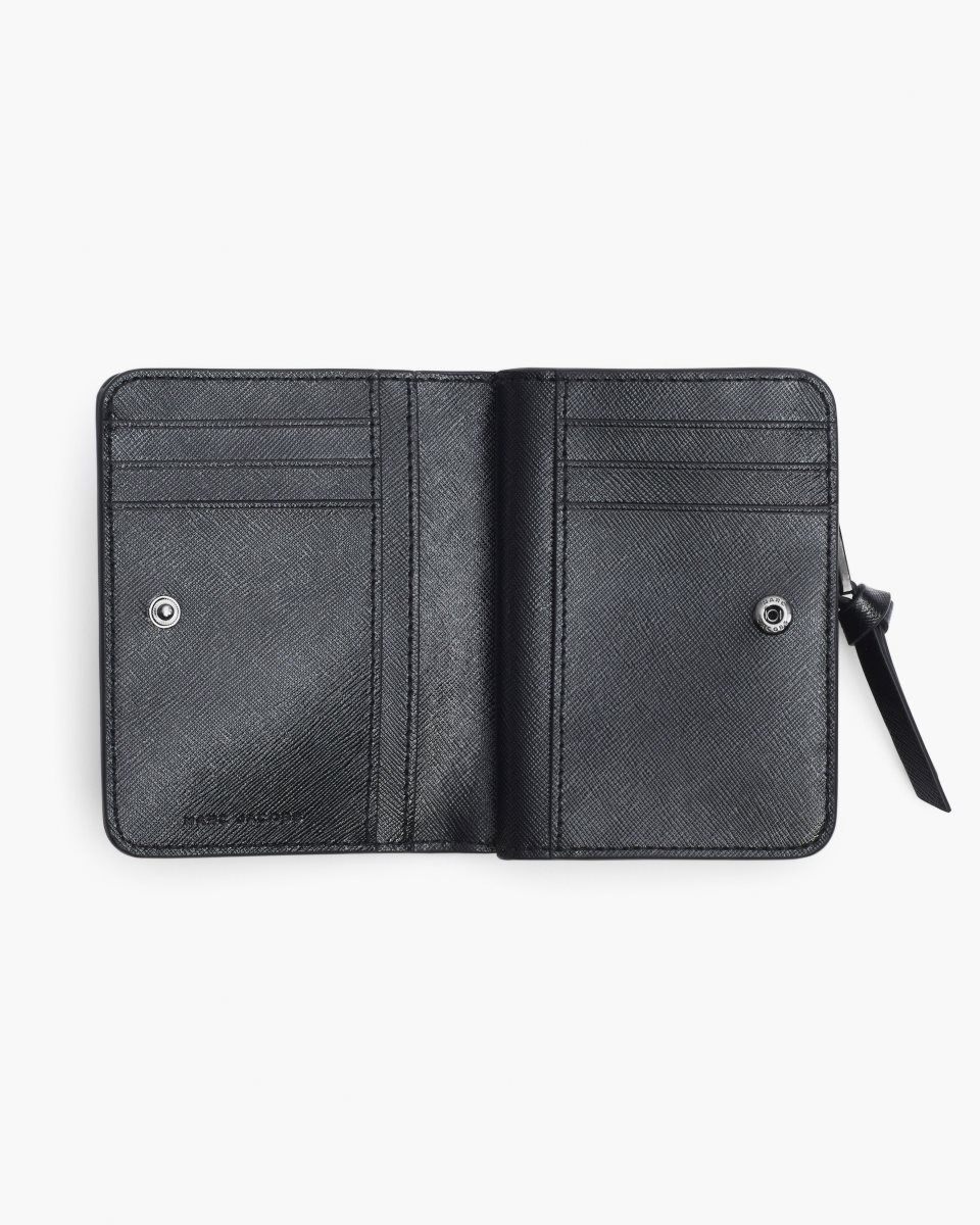 Petits Portefeuilles Marc Jacobs The Utility Snapshot DTM Mini Compact Wallet Femme Noir | 350DYCBUR