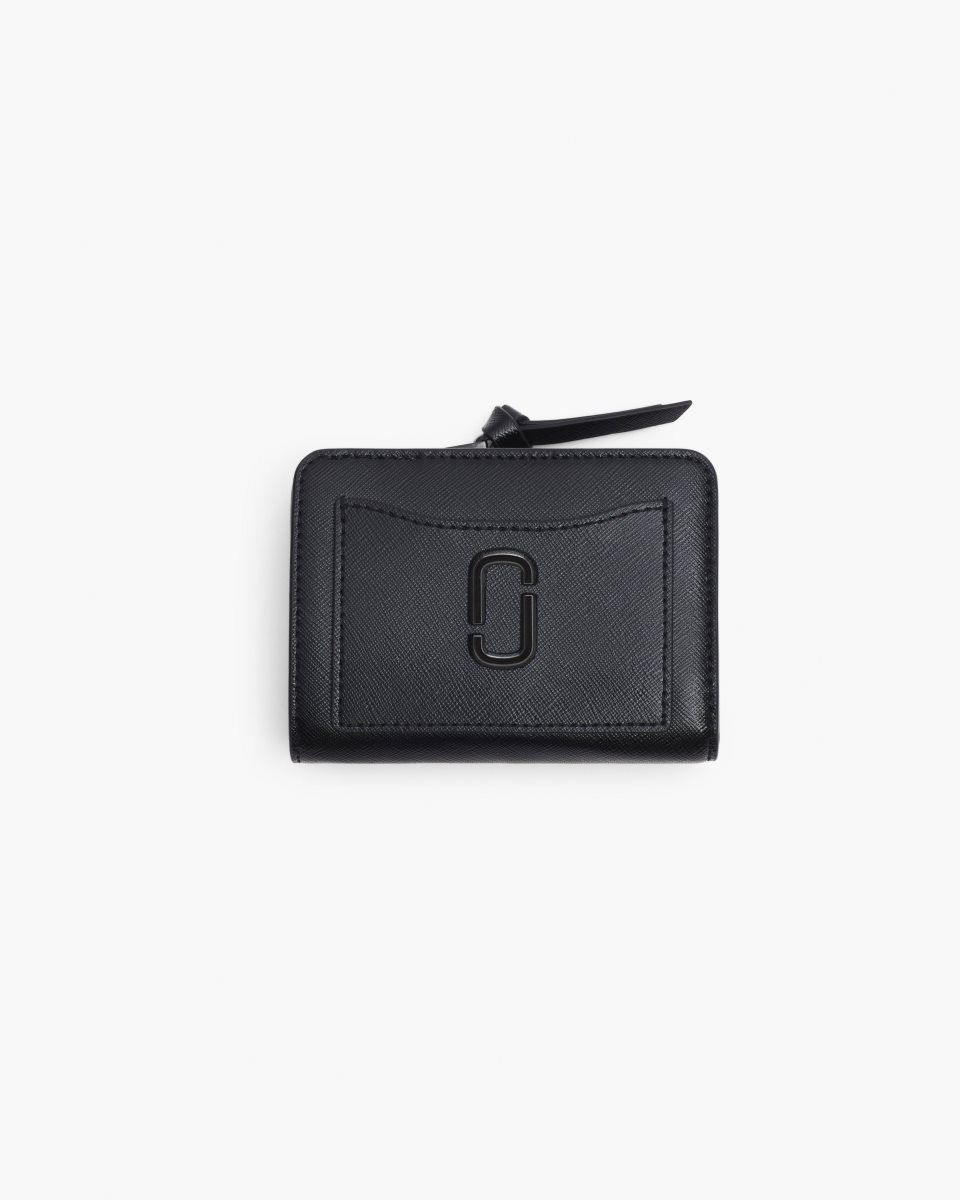Petits Portefeuilles Marc Jacobs The Utility Snapshot DTM Mini Compact Wallet Femme Noir | 350DYCBUR