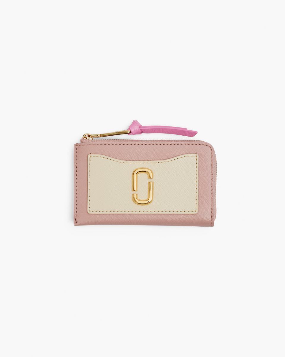 Petits Portefeuilles Marc Jacobs The Utility Snapshot Top Zip Multi Wallet Femme Rose Multicolore | 651IRSBAT