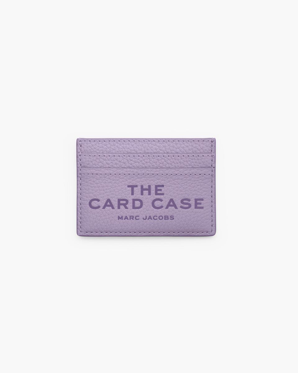 Porte Cartes Marc Jacobs The Leather Card Case Femme Violette | 578EDUGTS