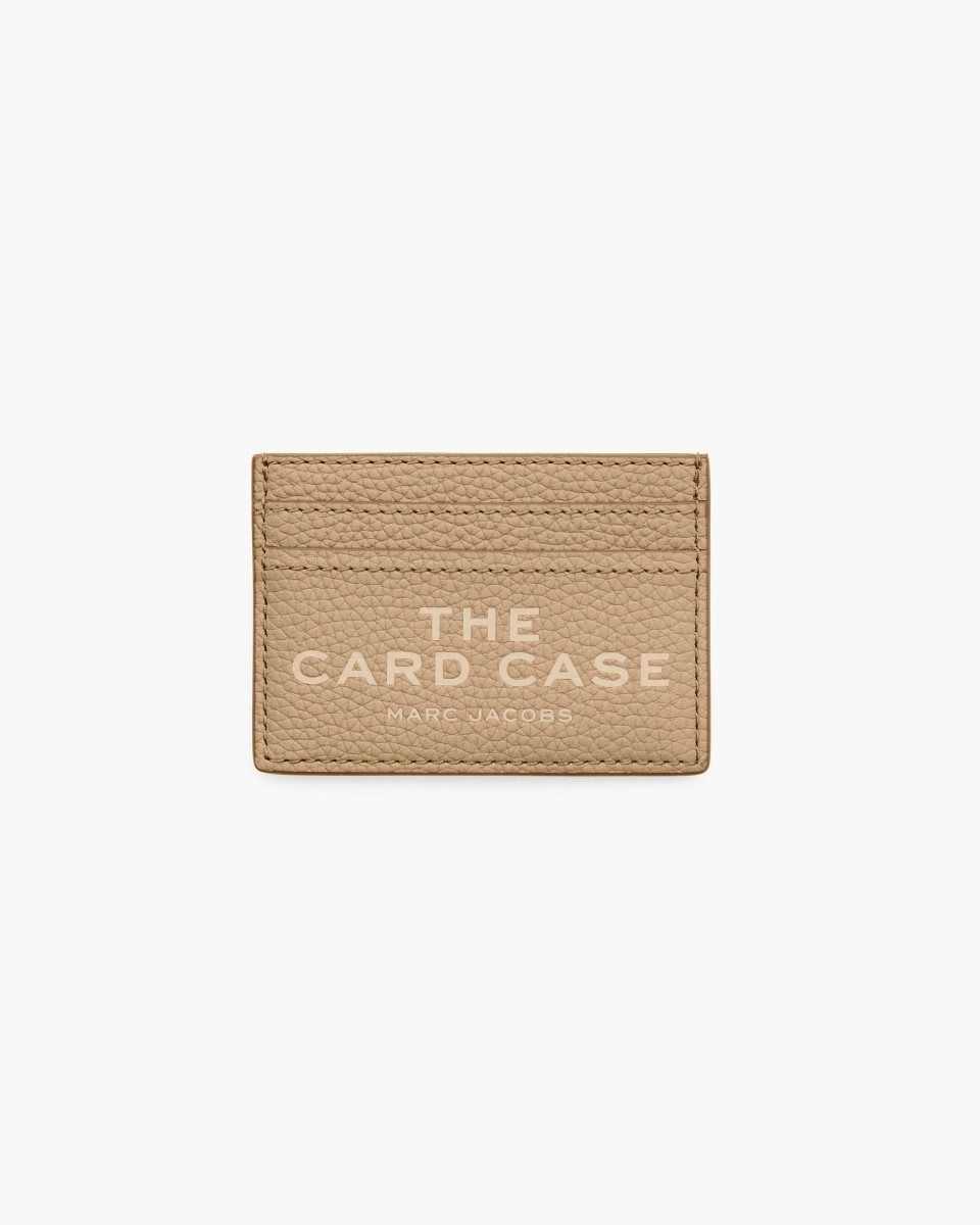 Porte Cartes Marc Jacobs The Leather Card Case Femme Marron | 615GJZYFD
