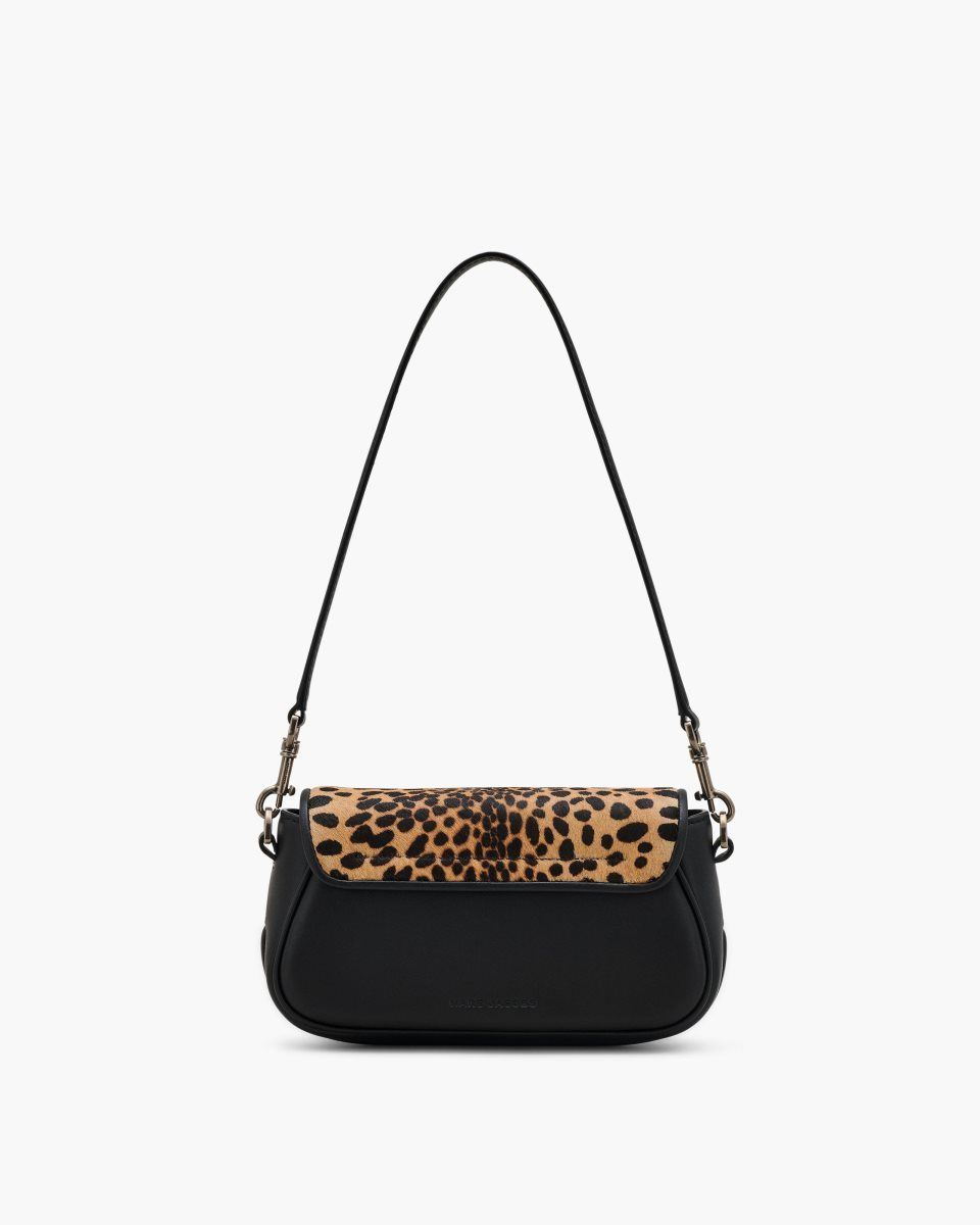 Sac Bandoulière Marc Jacobs The Cheetah Haircalf Clover Shoulder Bag Femme Noir Multicolore | 340DHGYNU