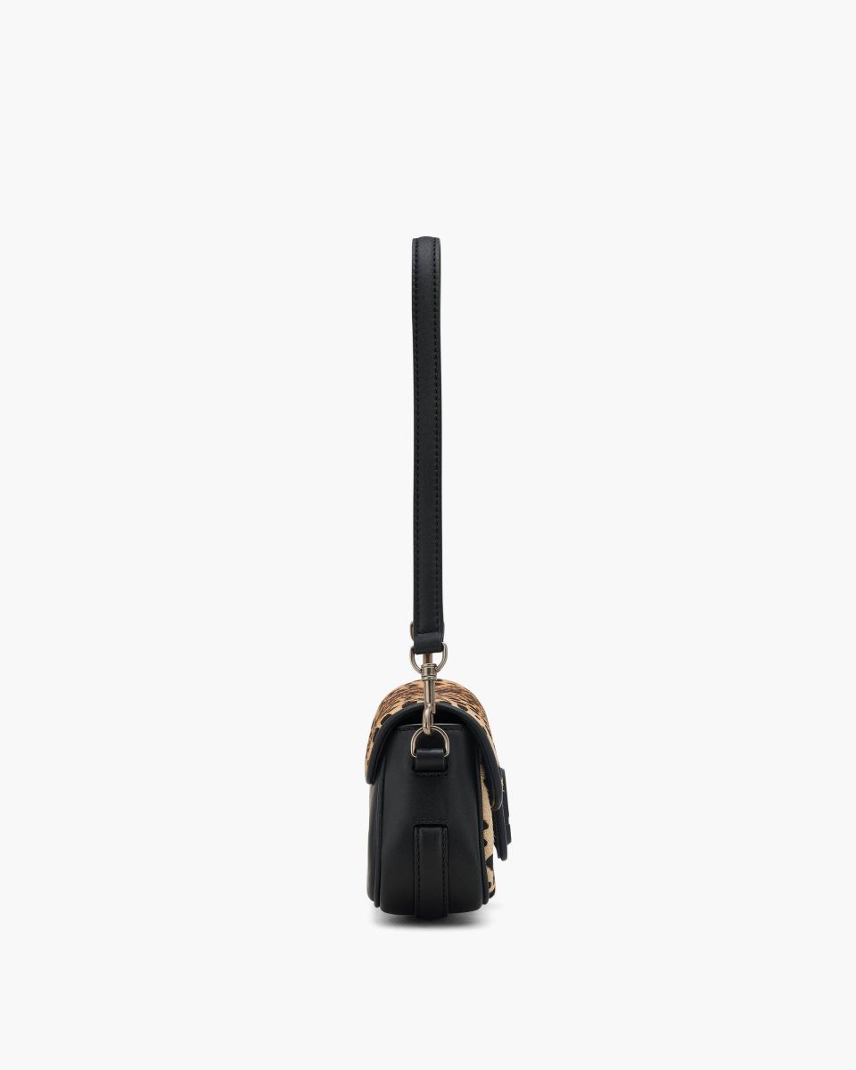 Sac Bandoulière Marc Jacobs The Cheetah Haircalf Clover Shoulder Bag Femme Noir Multicolore | 340DHGYNU