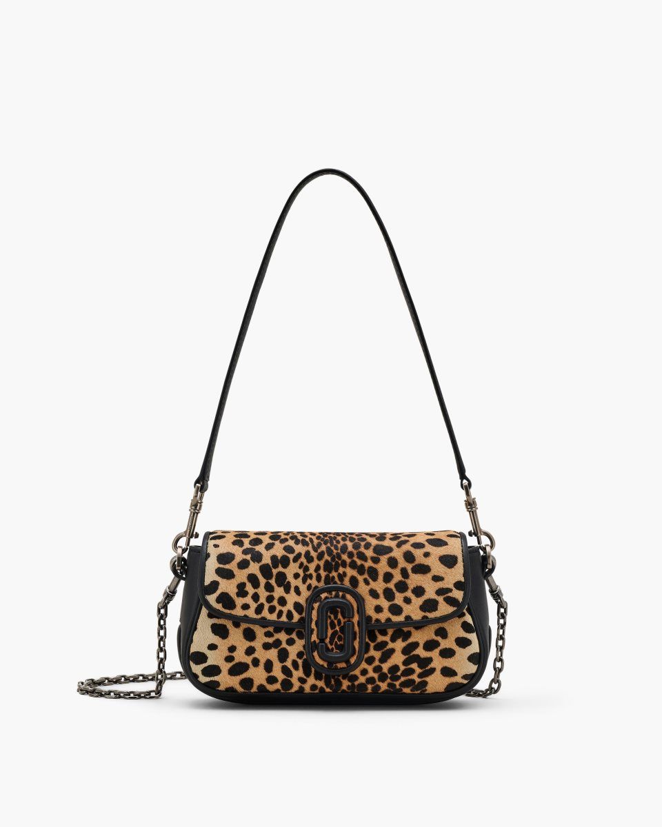 Sac Bandoulière Marc Jacobs The Cheetah Haircalf Clover Shoulder Bag Femme Noir Multicolore | 340DHGYNU