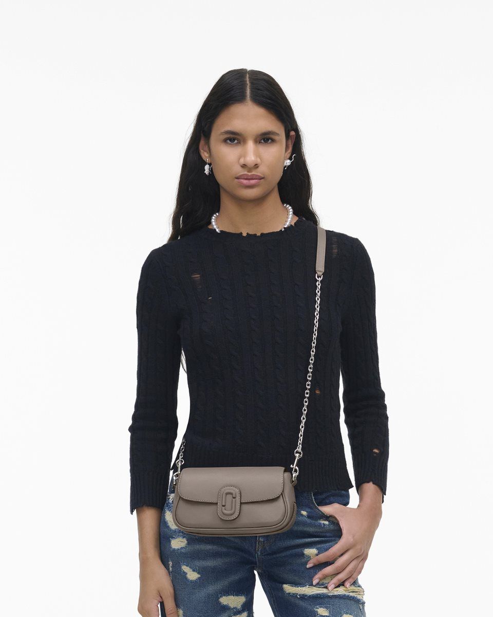 Sac Bandoulière Marc Jacobs The Clover Shoulder Bag Femme Cement | 379WLMHTI