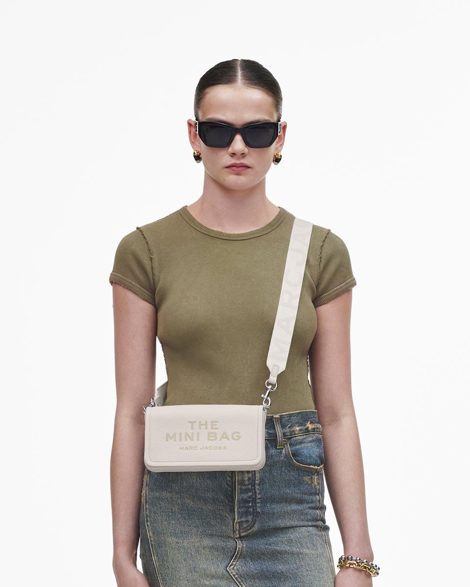 Sac Bandoulière Marc Jacobs The Leather Mini Bag Femme Cotton | 258WSUINR