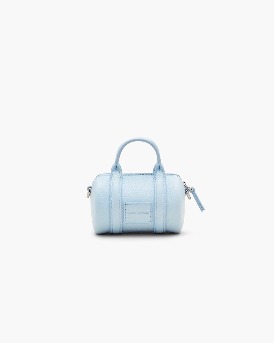 Sac Bandoulière Marc Jacobs The Leather Nano Duffle Crossbody Femme Bleu | 463SWVPGE