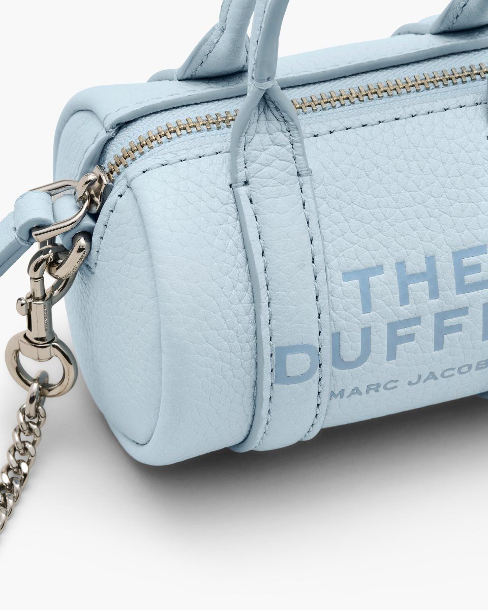 Sac Bandoulière Marc Jacobs The Leather Nano Duffle Crossbody Femme Bleu | 463SWVPGE