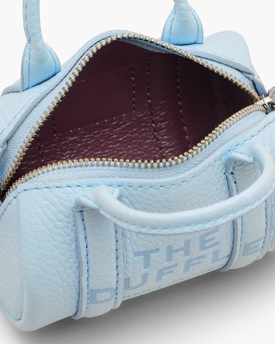 Sac Bandoulière Marc Jacobs The Leather Nano Duffle Crossbody Femme Bleu | 463SWVPGE