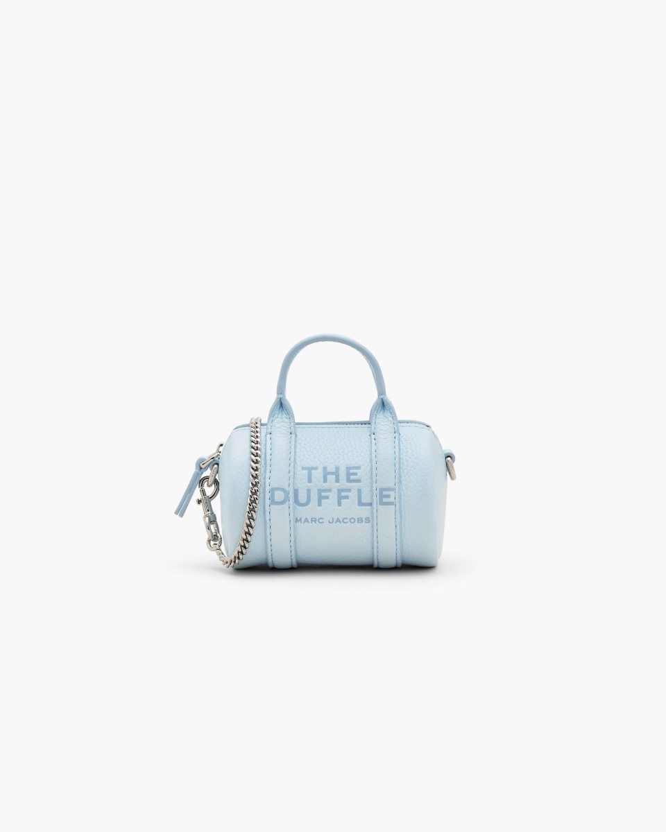Sac Bandoulière Marc Jacobs The Leather Nano Duffle Crossbody Femme Bleu | 463SWVPGE