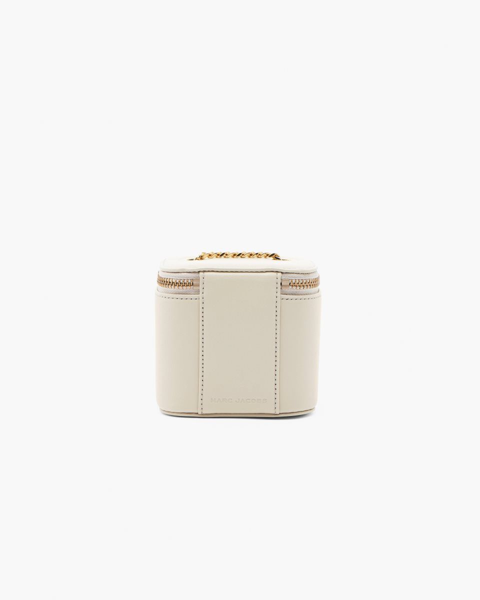 Sac Bandoulière Marc Jacobs The Mini Vanity Femme Blanche | 254OWNDUP
