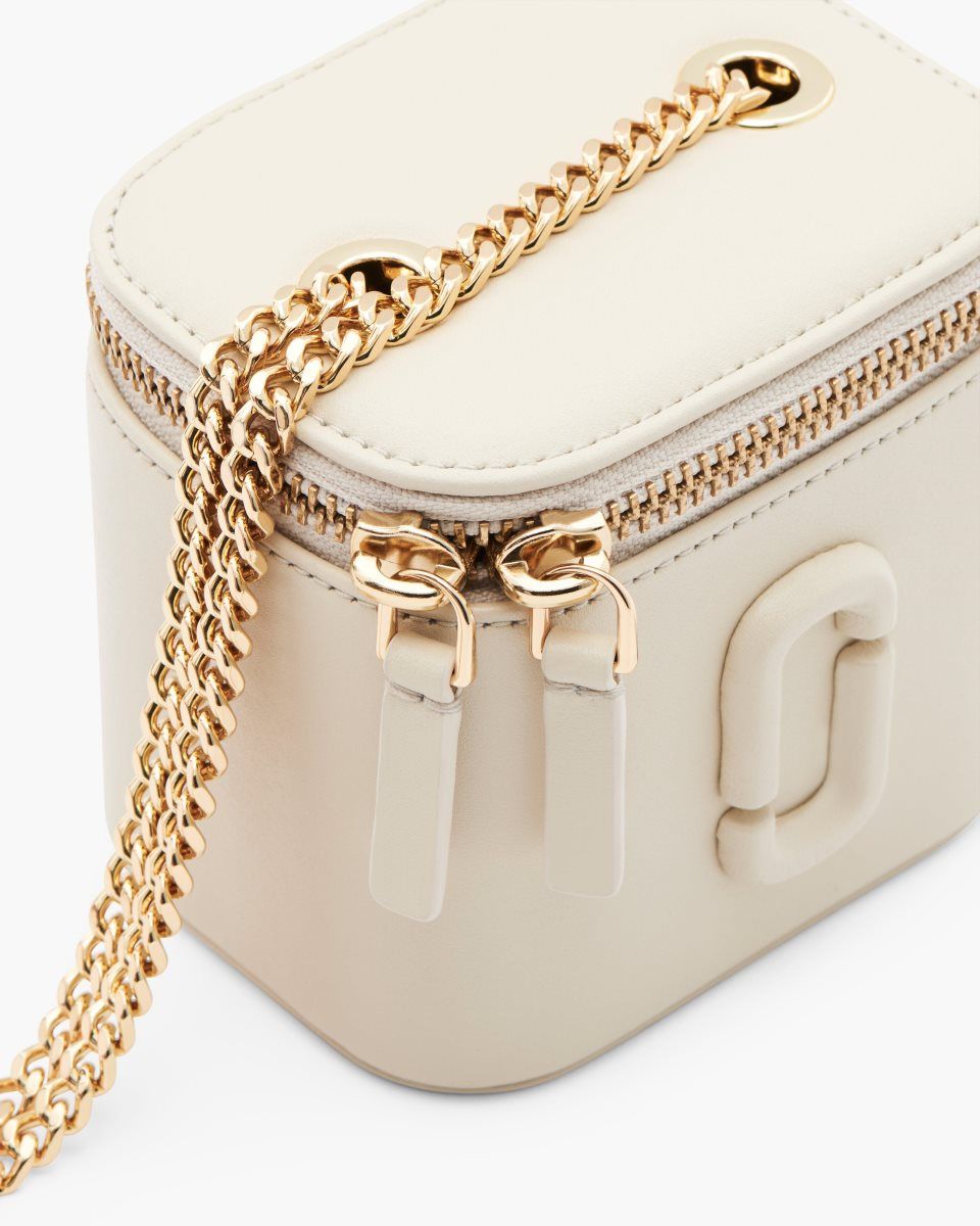 Sac Bandoulière Marc Jacobs The Mini Vanity Femme Blanche | 254OWNDUP