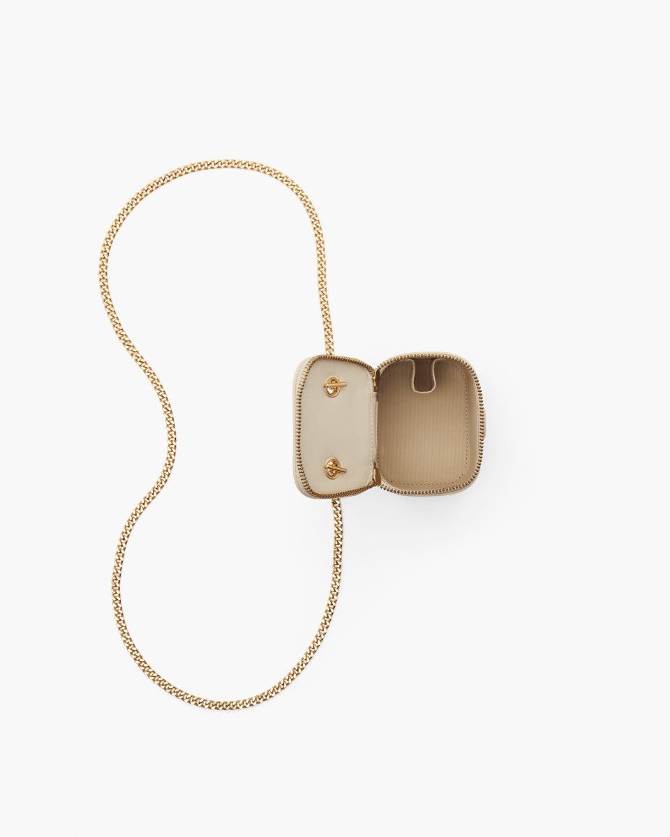 Sac Bandoulière Marc Jacobs The Mini Vanity Femme Blanche | 254OWNDUP