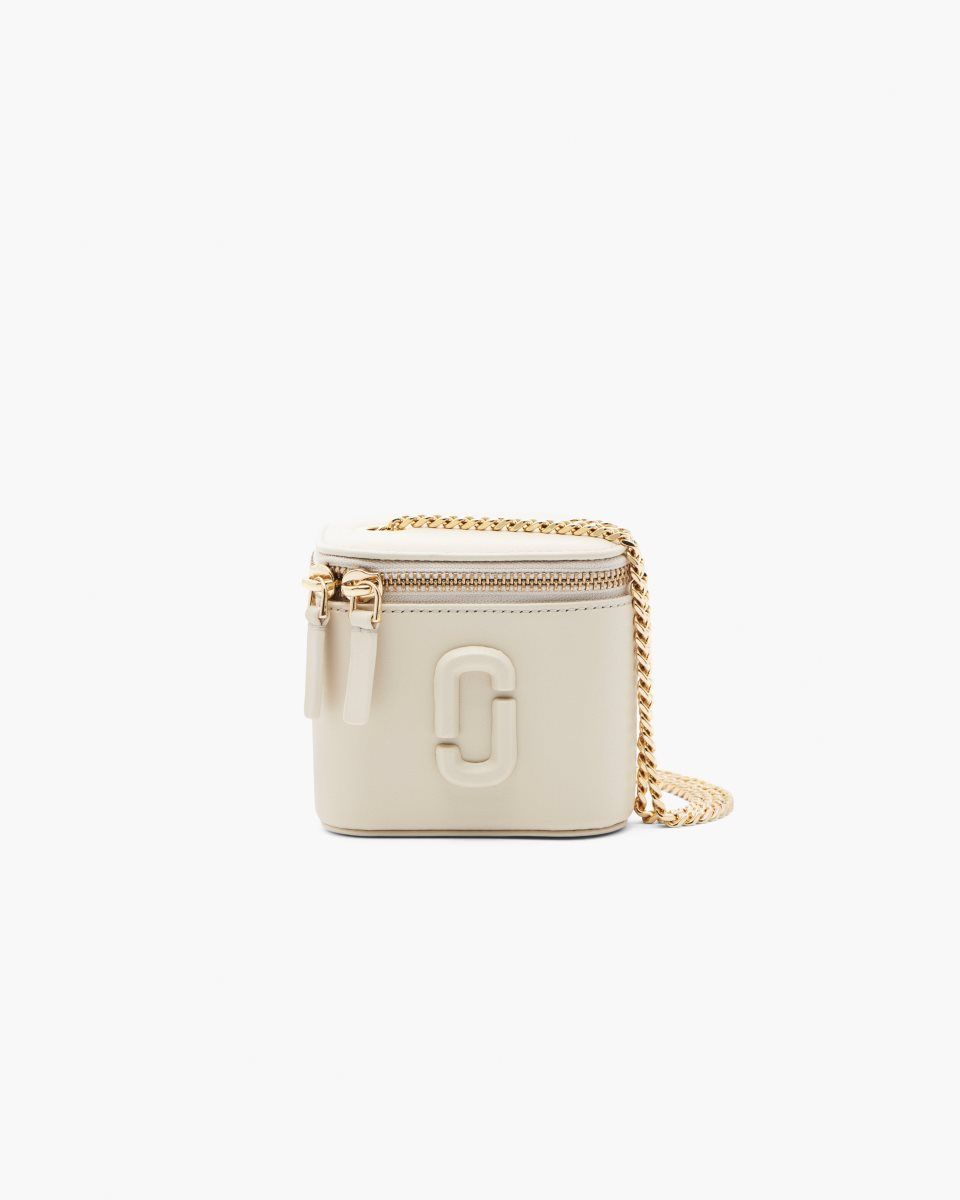 Sac Bandoulière Marc Jacobs The Mini Vanity Femme Blanche | 254OWNDUP
