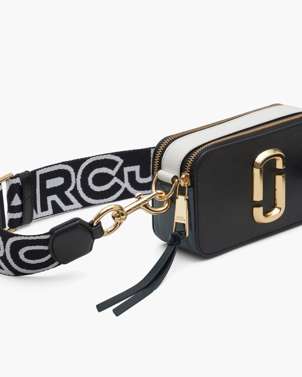 Sac Bandoulière Marc Jacobs The Snapshot Femme Noir Multicolore | 629LVKAJR