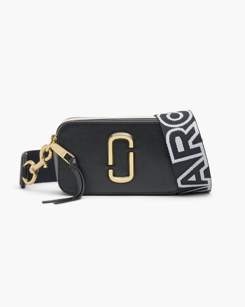 Sac Bandoulière Marc Jacobs The Snapshot Femme Noir Multicolore | 629LVKAJR