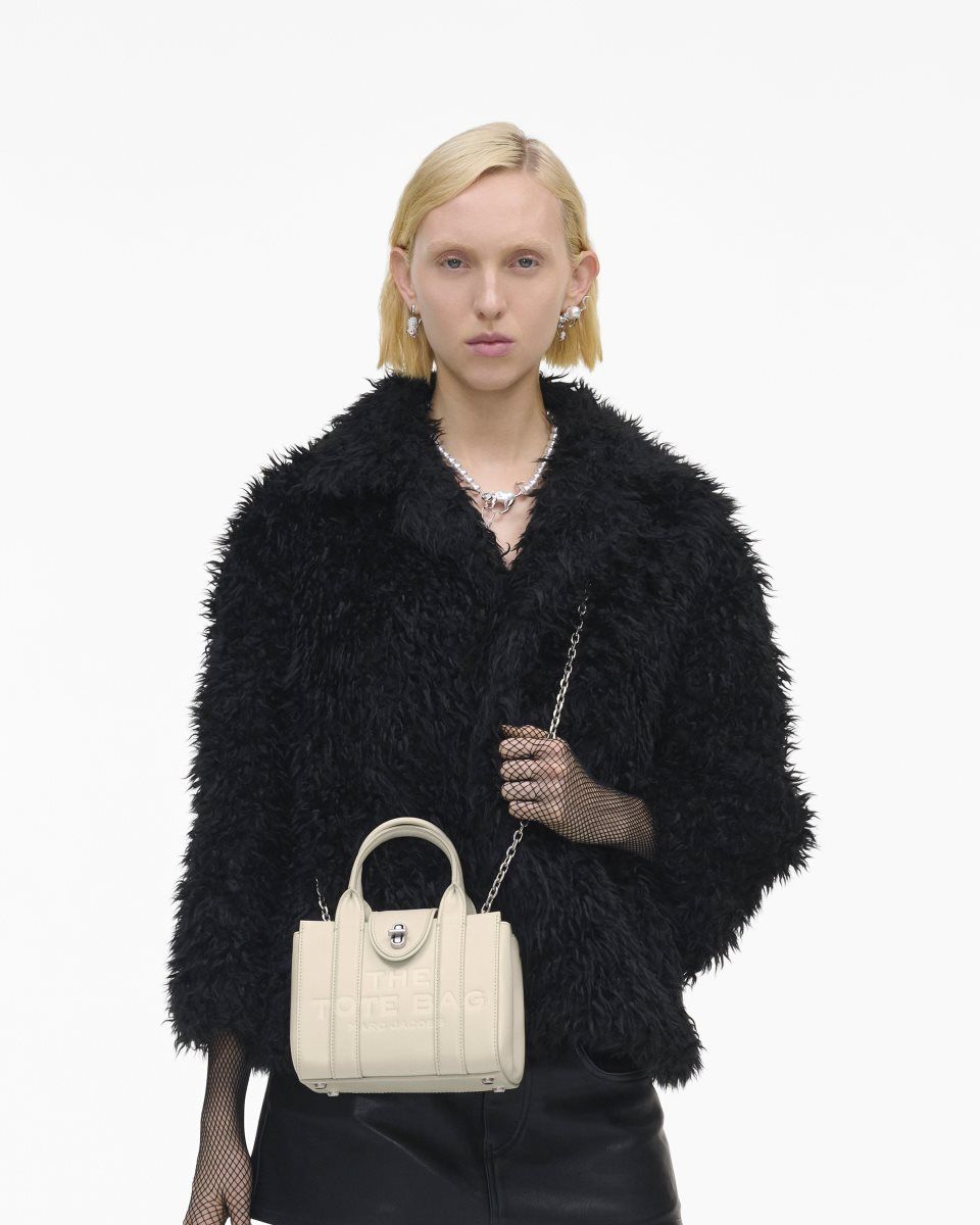 Sac Bandoulière Marc Jacobs The Turnlock Crossbody Tote Bag Femme Blanche | 407NTCZWG