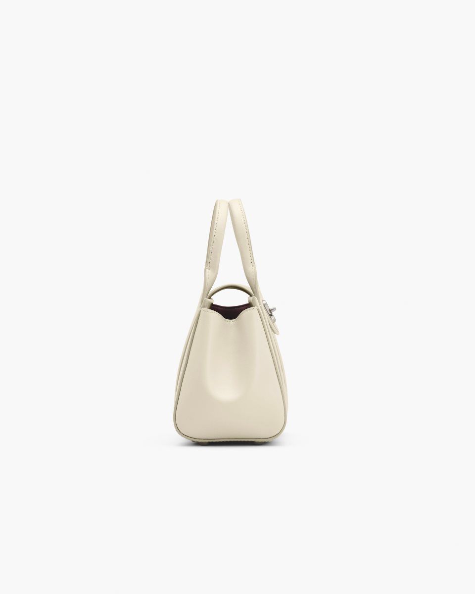 Sac Bandoulière Marc Jacobs The Turnlock Crossbody Tote Bag Femme Blanche | 407NTCZWG