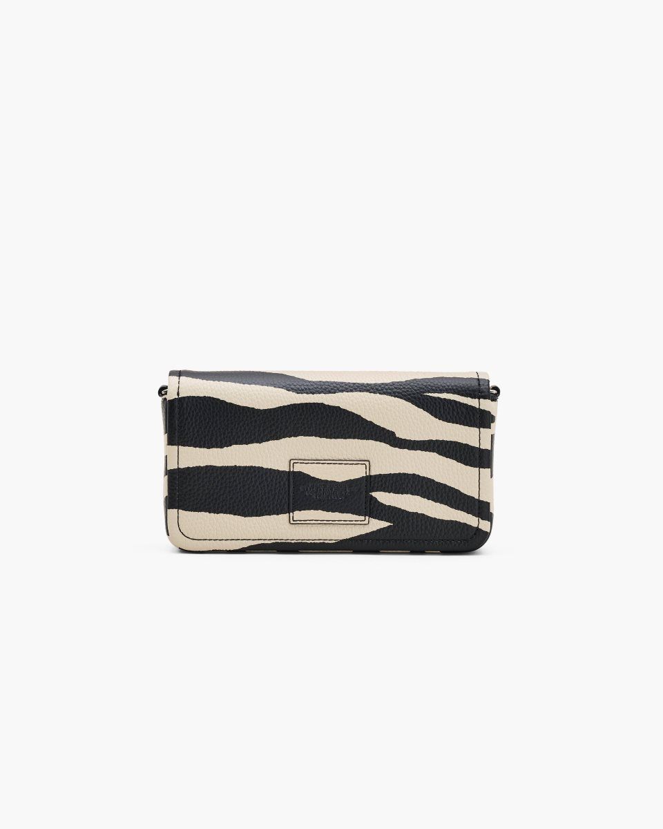 Sac Bandoulière Marc Jacobs The Zebra Leather Chain Mini Bag Femme Noir Blanche | 169MVPJHE