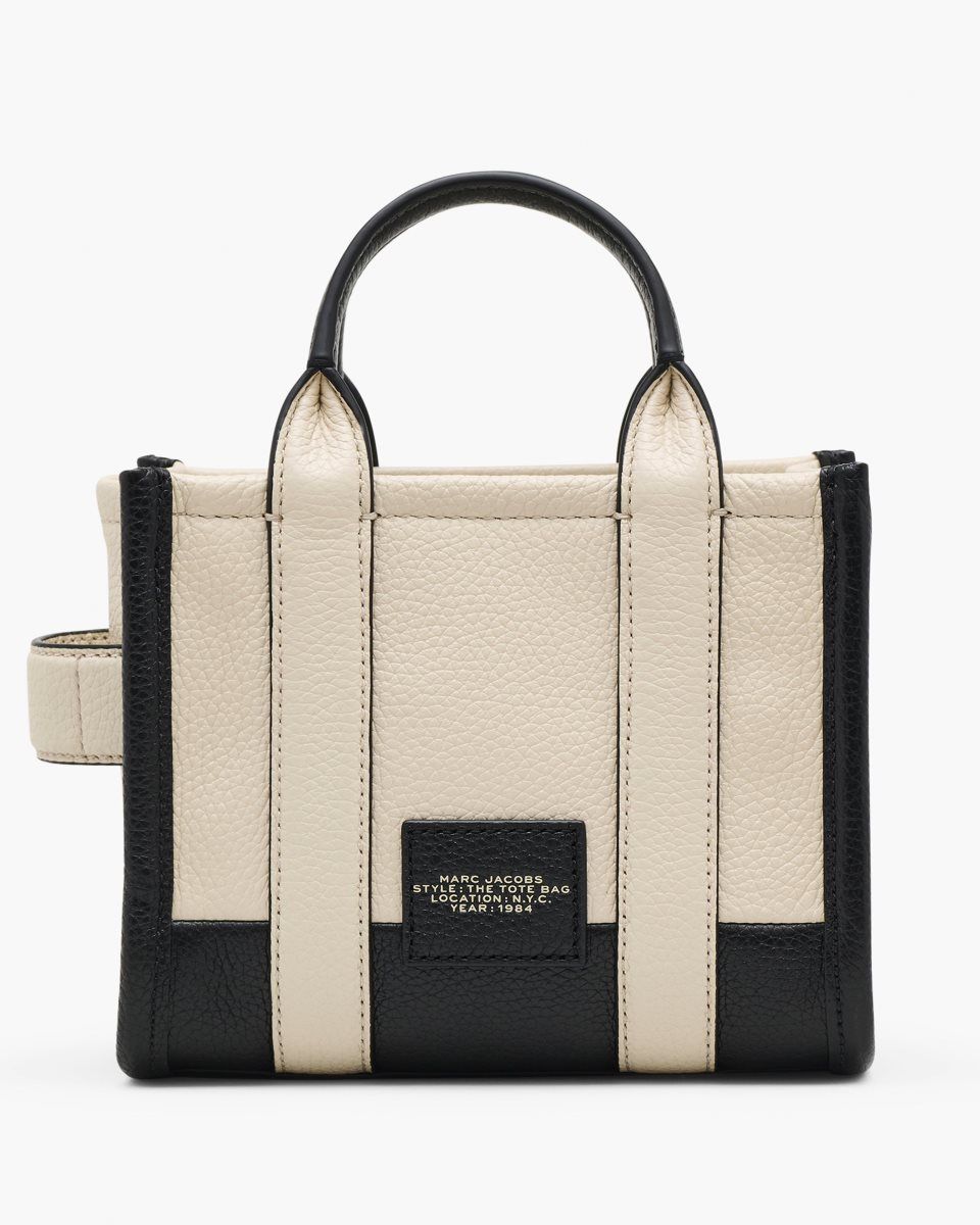 Sac Mini Marc Jacobs The Colorblock Crossbody Tote Bag Femme Blanche Multicolore | 475WQINMP