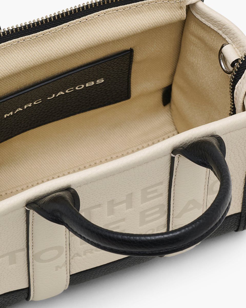 Sac Mini Marc Jacobs The Colorblock Crossbody Tote Bag Femme Blanche Multicolore | 475WQINMP