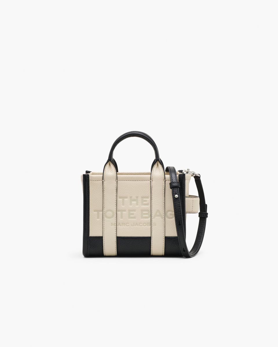 Sac Mini Marc Jacobs The Colorblock Crossbody Tote Bag Femme Blanche Multicolore | 475WQINMP