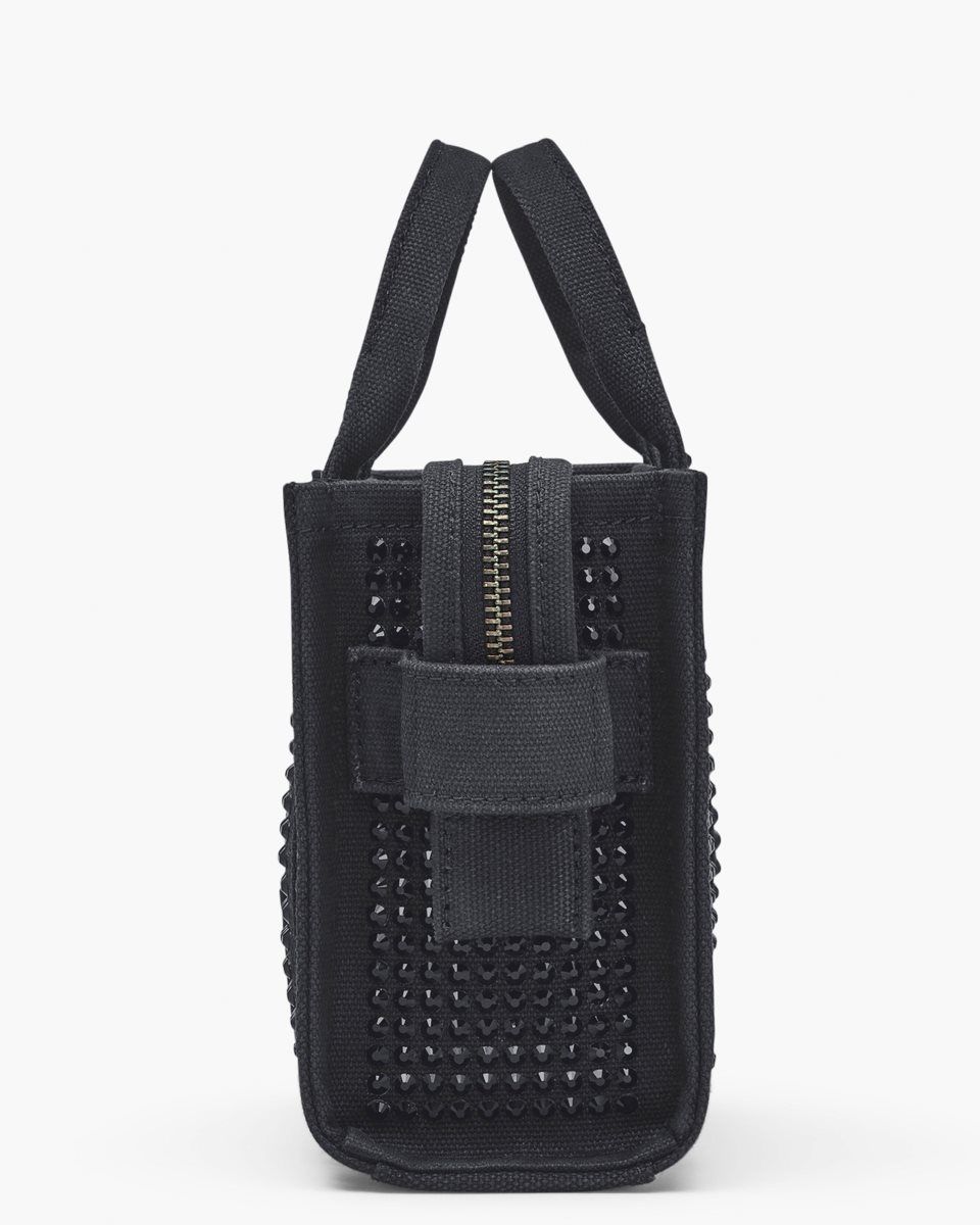 Sac Mini Marc Jacobs The Crystal Canvas Crossbody Tote Bag Femme Noir | 890ZOWTSH