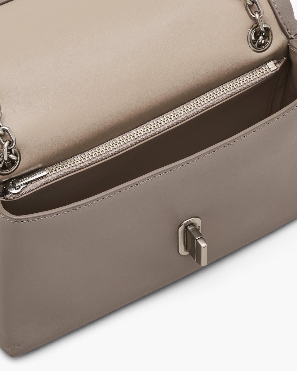 Sac Mini Marc Jacobs The Dual Chain Wallet Femme Cement | 941BIGLVJ