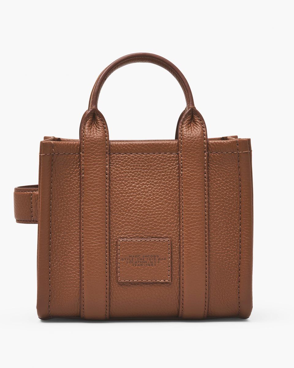 Sac Mini Marc Jacobs The Leather Crossbody Tote Bag Femme Argan Oil | 386YMZCWO
