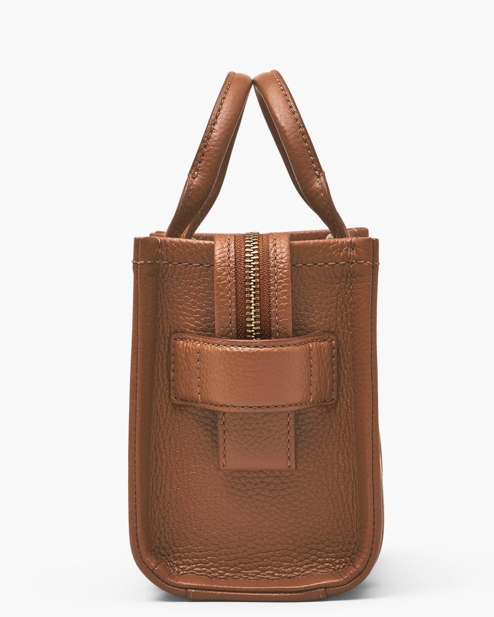 Sac Mini Marc Jacobs The Leather Crossbody Tote Bag Femme Argan Oil | 386YMZCWO