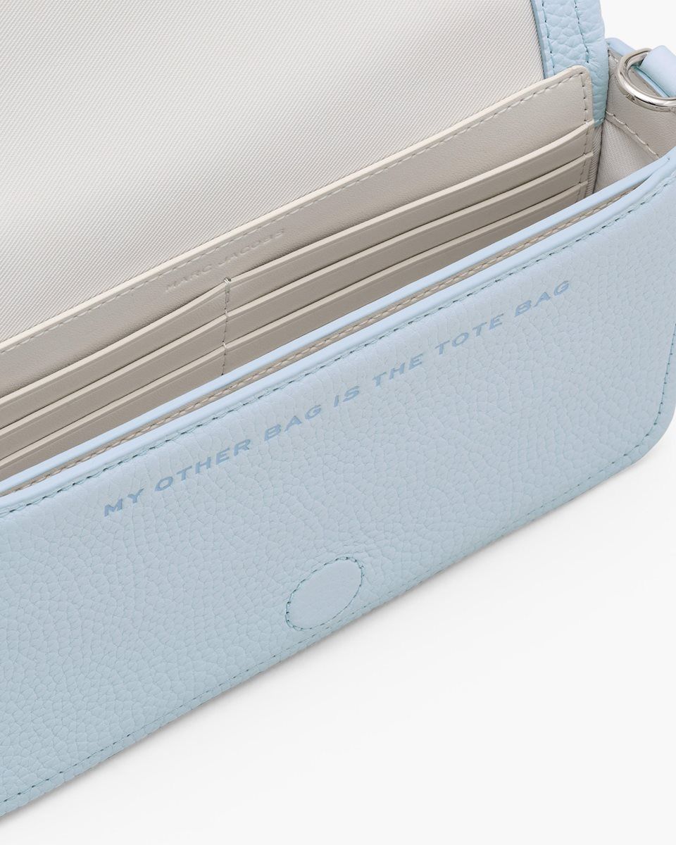 Sac Mini Marc Jacobs The Leather Mini Bag Femme Bleu | 071GOVLIN