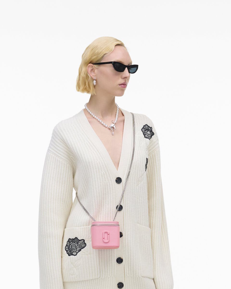 Sac Mini Marc Jacobs The Mini Vanity Femme Rose | 073TUPYVN