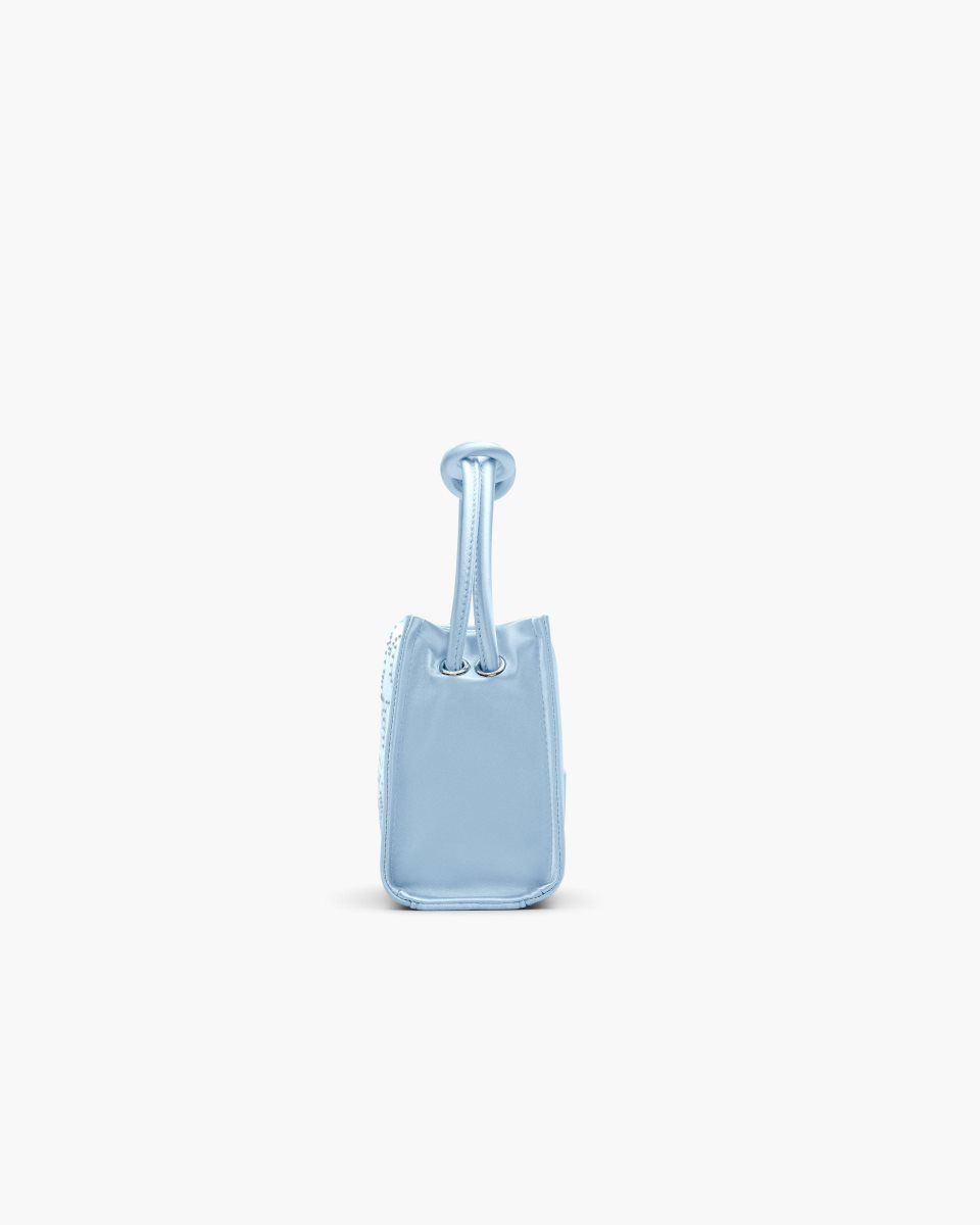 Sac Mini Marc Jacobs The Star Satin Mini Tote Bag Femme Bleu | 034DIYKGB