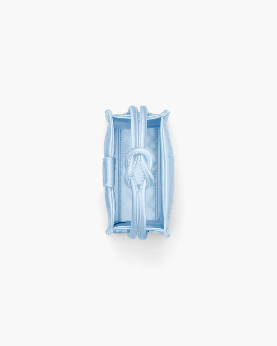 Sac Mini Marc Jacobs The Star Satin Mini Tote Bag Femme Bleu | 034DIYKGB