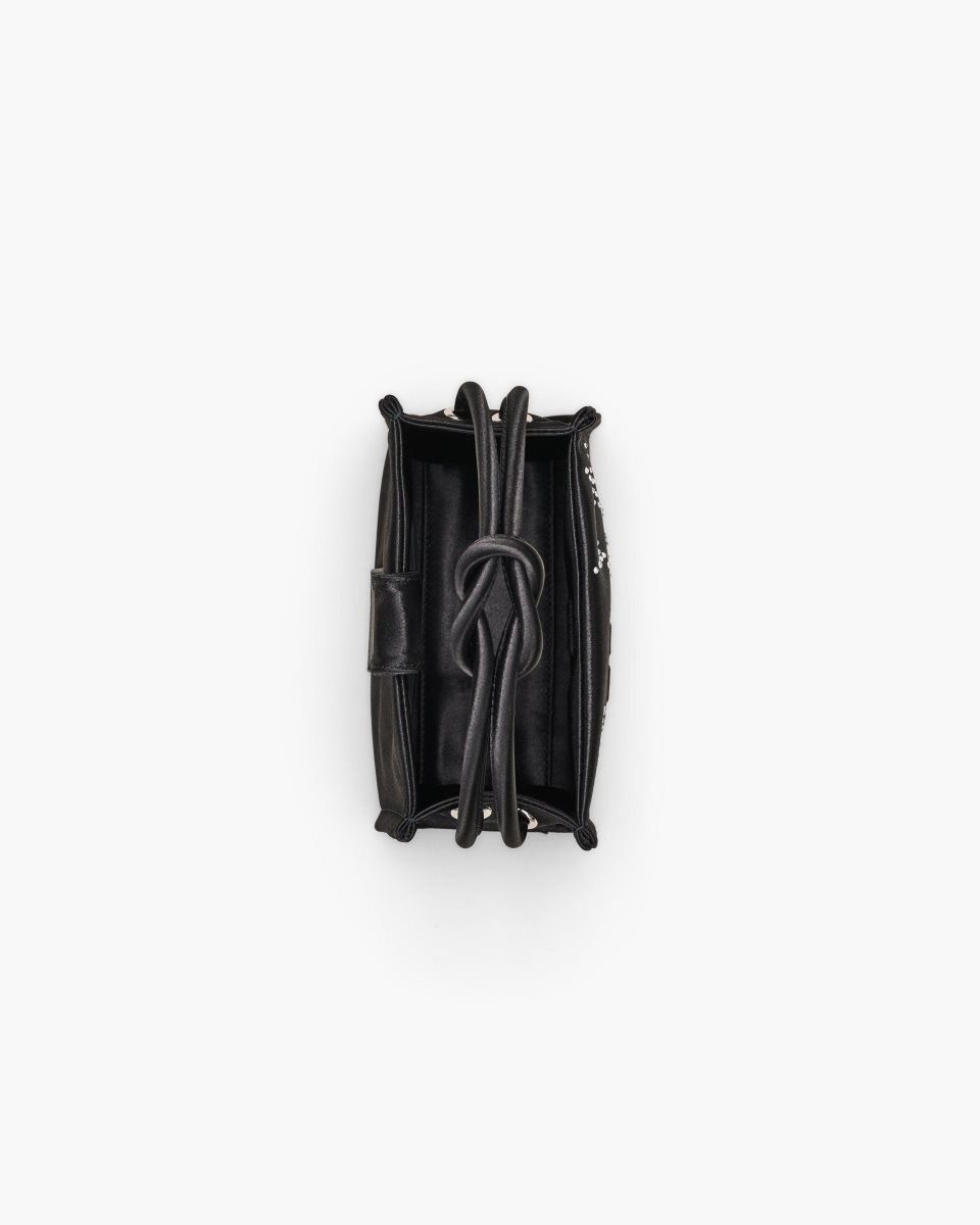 Sac Mini Marc Jacobs The Star Satin Mini Tote Bag Femme Noir | 932VYWHTE